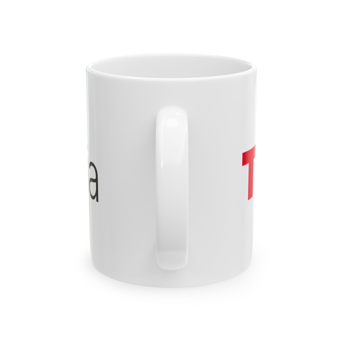 TedxVisalia White Ceramic Mug, (11oz, 15oz)