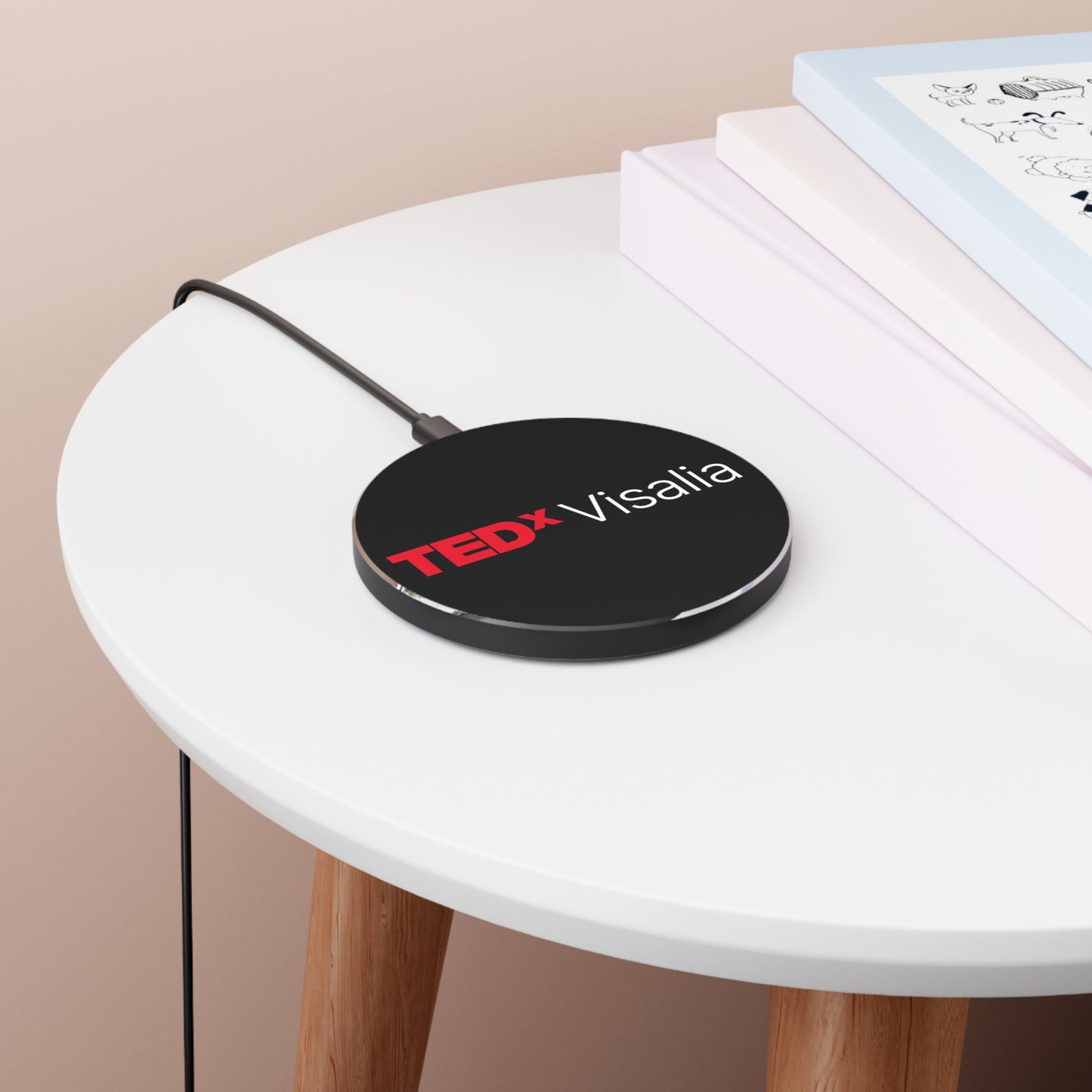 TedxVisalia Black Wireless Charger