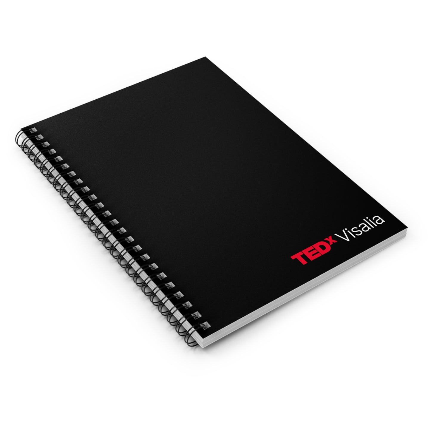 TedxVisalia Black Spiral Notebook - Ruled Line