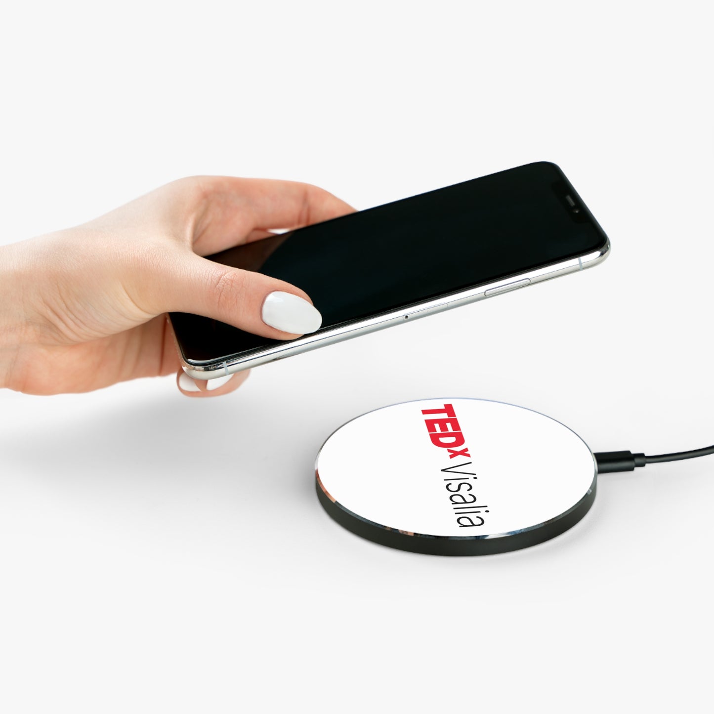 TedxVisalia White Wireless Charger