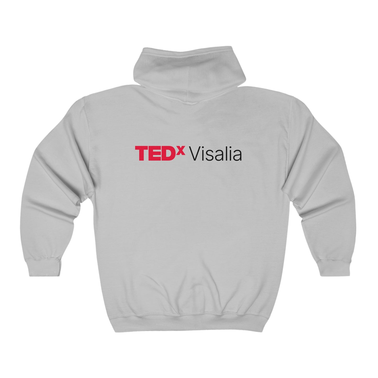 TedxVisalia Gray Unisex Heavy Blend™ Full Zip Hooded Sweatshirt