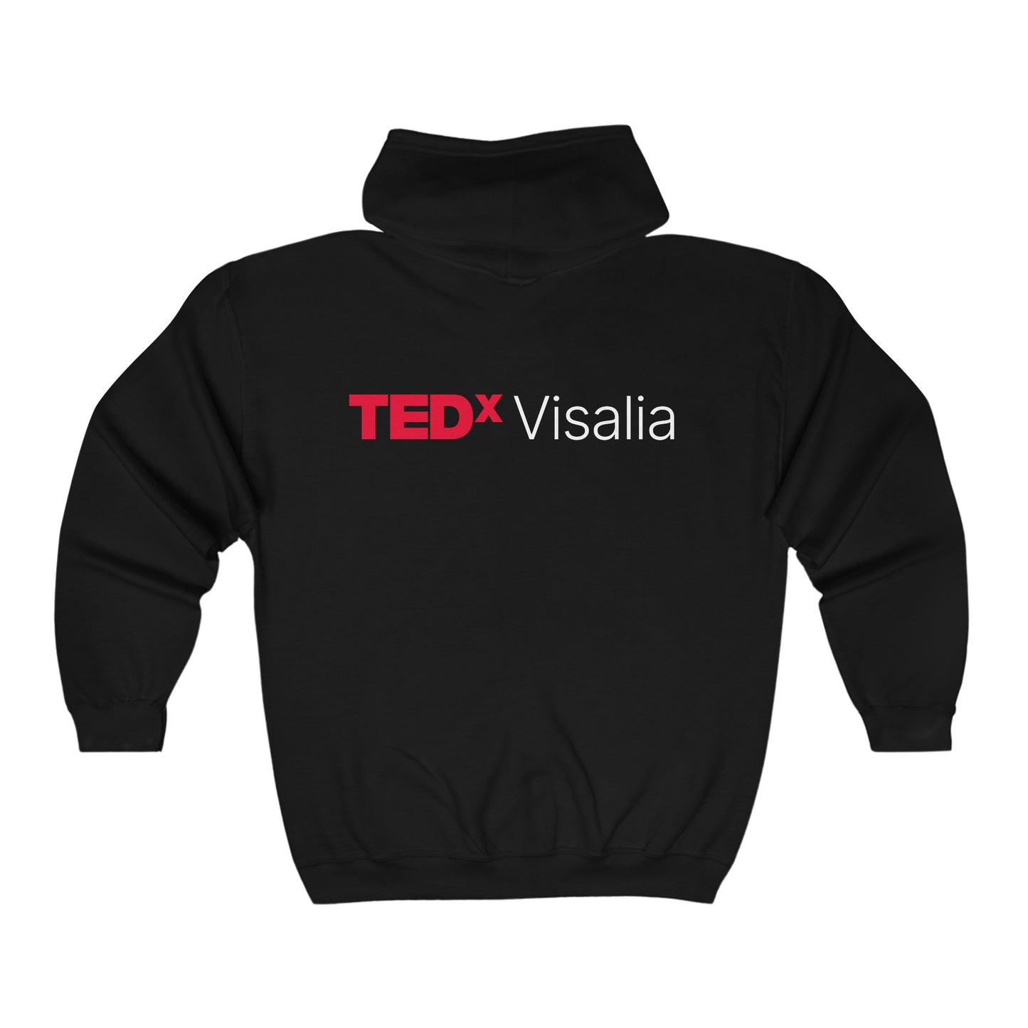 TedxVisalia Unisex Black Heavy Blend™ Full Zip Hooded Sweatshirt