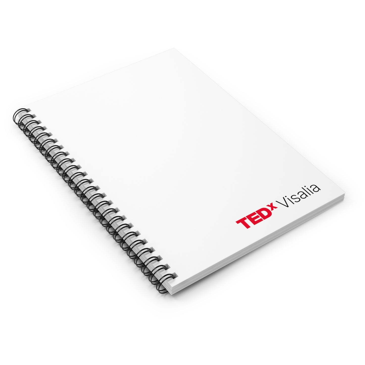 TedxVisalia White Spiral Notebook - Ruled Line