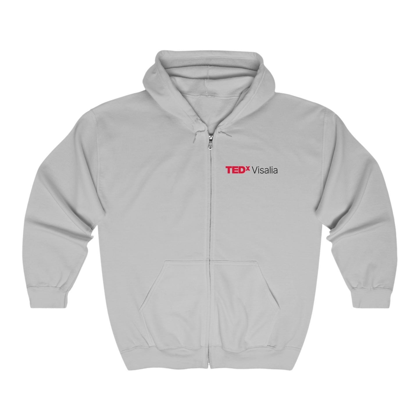 TedxVisalia Gray Unisex Heavy Blend™ Full Zip Hooded Sweatshirt