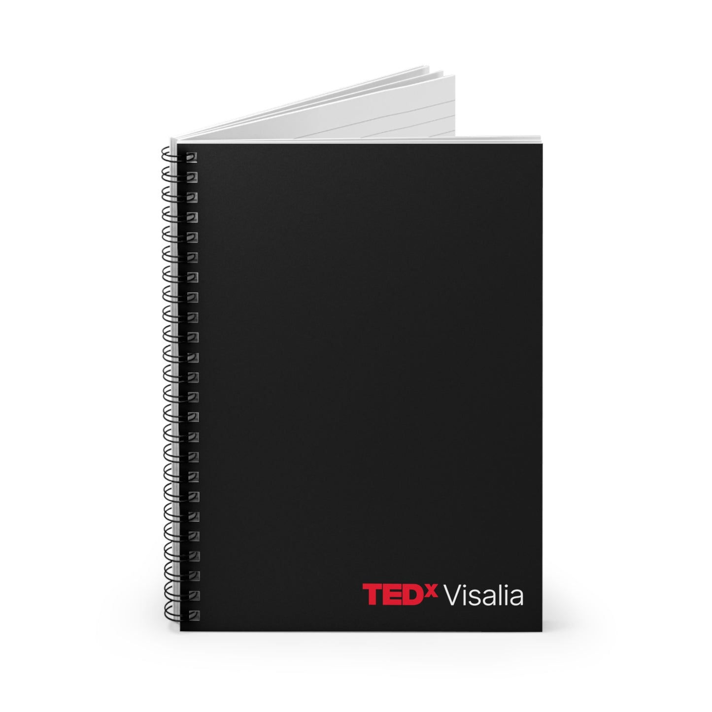 TedxVisalia Black Spiral Notebook - Ruled Line